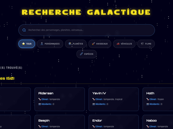 SWAPI — Moteur de recherche Star Wars - 1
